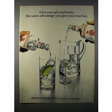 1980 Beefeater Gin Ad - The Same Advantage
