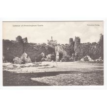 Interior of Framlingham Castle Postcard Suffolk V25