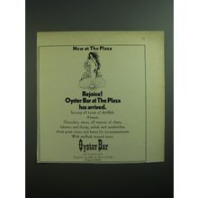 1970 Oyster Bar at The Plaza Hotel, NYC Advertisement - Rejoice!