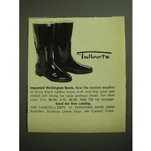 1970 Talbots Wellington Boots Advertisement