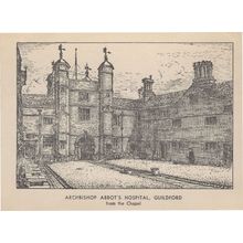Archbishop Abbots Hospital Guildford Surrey Postcard