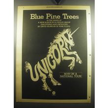 1974 Unicorn Blue Pine Trees Album Advertisement