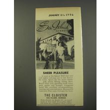 1956 The Cloister Resort Ad - Sheer Pleasure