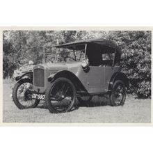 1922 Austin 7 Tourer Old Card Postcard