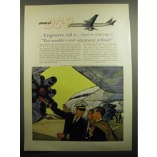 1960 Douglas DC-8 Jetliner Ad - Engineers call it the most advanced