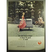 1960 JAL Japan Air lines Ad - The calm beauty of Japan