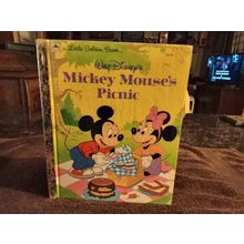 Little Golden Book Walt Disney's Mickey Mouses Picnic By Jane Werner 1996 100-69