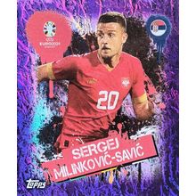 TOPPS Sticker Sergei Milinkovic-Savic - Serbia - SRB3 Purple Foil
