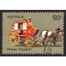 AUSTRALIA 1972: PIONEER LIFE - 50c TRANSPORT USED (G1)