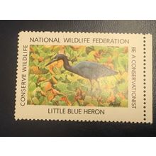 ICOLLECTZONE US National Wildlife Federation Blur Heron VF NH