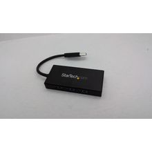 StarTech.com ST3300GU3B 3-Port Portable USB 3.0 Hub plus Gigabit Ethernet -