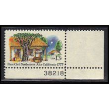 1725 13c First Civil Settlement Fine MNH P#S LR 38218 ZA3178