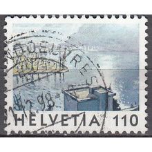 Helvetia 1998 Michel 1648 O Cote (2009) 1.40 € Hiver à l'Alpnachersee
