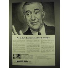 1954 Mosler Safe Ad - Are Businessmen Shrewd Enough?