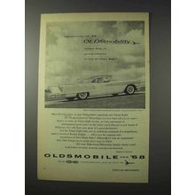 1958 Oldsmobile Ninety-Eight Holiday Coupe Car Ad