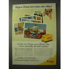 1958 Kodak Film Ad - Biggest 35mm News Since Color
