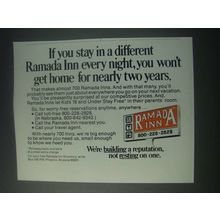 1977 Ramada Inn Ad - If You Stay In a Different Ramada Inn Every Night