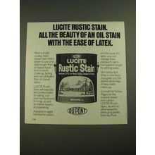 1978 Du Pont Lucite Rustic Stain Ad - All The Beauty