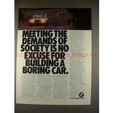 1980 BMW 528i Car Ad, Meeting Demands of Society!!