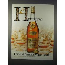 1982 Hennessy Cognac Ad - Most Civilized Spirit