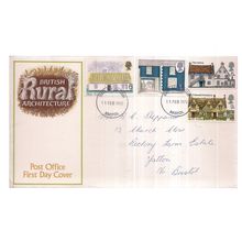 RURAL ARCHITECTURE, February, 1970.. FDC. first day cover stamps