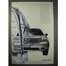 2005 Lexus LS Car Ad - Intuitive climate control. The great equalizer