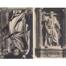 Basilica Rome Papale di San Giovanni in Laterano St John Statue 2x Postcard s