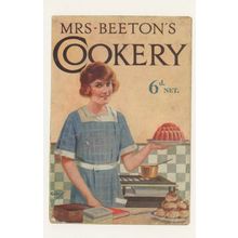 Mrs Beetons Cookery Book Postcard