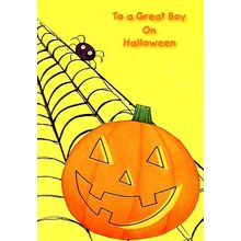 To A Great Boy on Halloween- Halloween Greeting Card - 016931