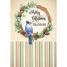 Merry Christmas Grandson - Christmas Greeting Card - 21325