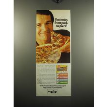 1972 Swift's Premium Brown 'N Serve Sausages Ad - 5 minutes from pack to pizza!