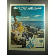 1972 Belair Cigarettes Ad - Start fresh with Belair.
