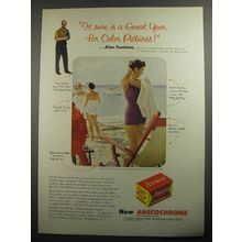 1956 Ansco Anscochrome Film Ad - It sure is a great year for color pictures
