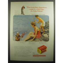 1956 Ansco Anscochrome Film Advertisement - Anton Bruehl - Three-times-faster