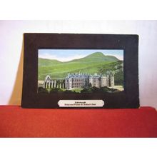 HOLYROOD PALACE AND ARTHUR'S SEAT, EDINBURGH used antique postcard 1909 pm =