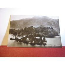 ISLANDS ON LOCH KATRINE & BEN VENUE, TROSSACHS .unused antique postcard RP =