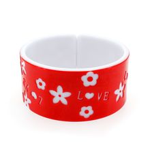 Overlayer Love Bangle - Acrylic - Red Color - BR-OB00153RED