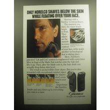 1993 Norelco Razor Ad - Only Norelco shaves below the skin