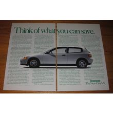 1992 Honda Civix VX Car Advertisement - Think of what you can save