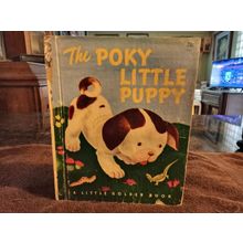 Little Golden Book The Porky Little Puppy By Janette Lowrey (C) 3rd Edition 1948