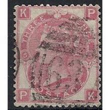 1868 SG103 3d Rose Plate 5 Good/Fine Used Check Letters "PK".