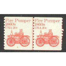 1908 20c Fire Pumper Fine MNH Dry Gum CNP Left 6 V0698