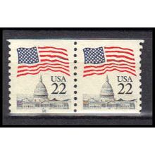 2115 22c U.S. Flag Very Fine MNH CNP Left 16 PA0615