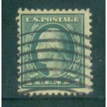 Used 498 1c George Washington Fine A09682