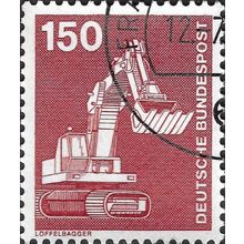 GERMANY, Industrial technology, Excavator, red-brown 1979, 150pf, #5