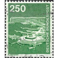 GERMANY, Industrial technology, Frankfurt Airport, green 1982, 250pf, #5