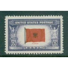 918 5c Flag of Albania Fine MNH MA0010