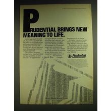 1984 Prudential Insurance Ad - Prudential brings new meaning to life