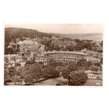 BUXTON FROM THE TOWN HALL, DERBYSHIRE used vintage postcard 1955 postmark /