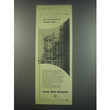 1949 Shell Chemicals Ad - For more power to Britain's elbow